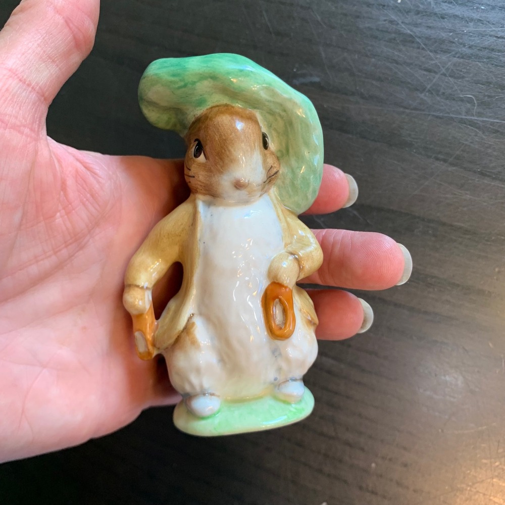 Beswick England Beatrix Potter Benjamin Bunny Porcelain Figurine Vintage 1948